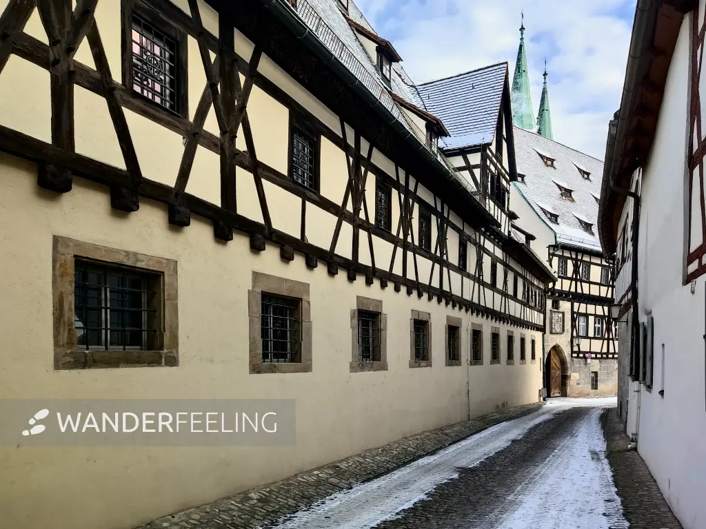 202212160-21 - Altstadtgasse am Dom in Bamberg, Franken, Bayern, Deutschland