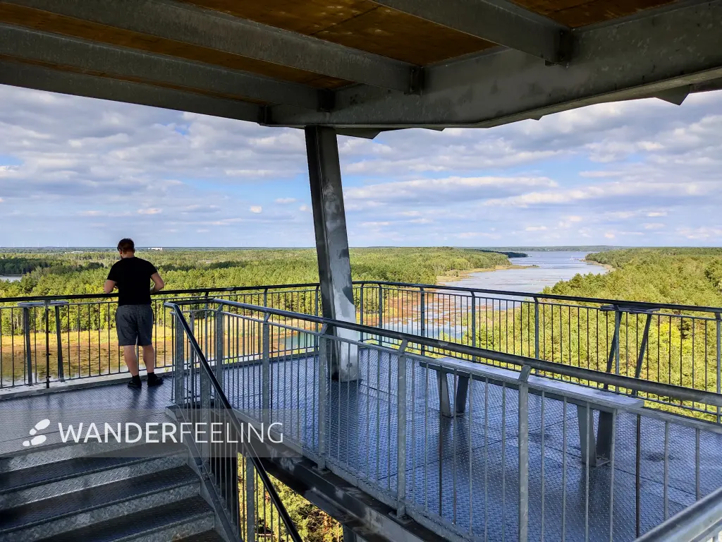 202309150-21 - Aussichtsturm am Senftenberger See zwischen Großkoschen und Niemtsch, Lausitz, Brandenburg, Deutschland