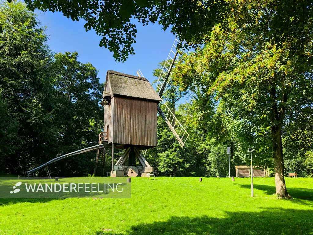 202308220-20 - Bockwindmühle auf der Museumsinsel in Stade, Niedersachsen, Deutschland