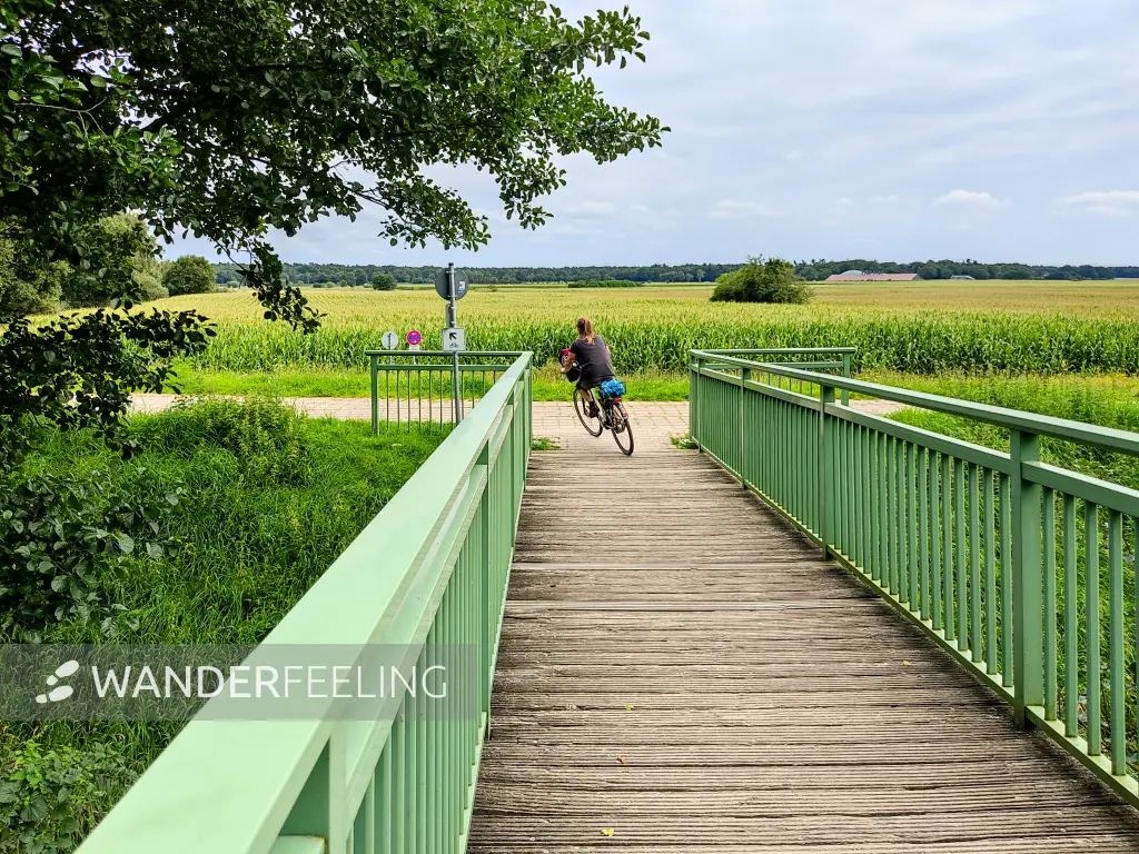 202308160-11 - Brücke über die Hunte bei Wardenburg, Oldenburger Land, Niedersachsen, Deutschland
