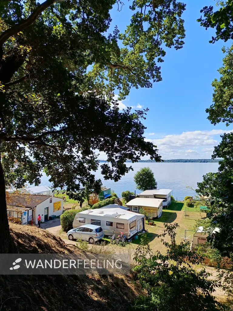202508260-18 - Campingplatz am Plauer See auf der Insel Werder bei Alt Schwerin, Mecklenburgische Seenplatte, Mecklenburg-Vorpommern, Deutschland