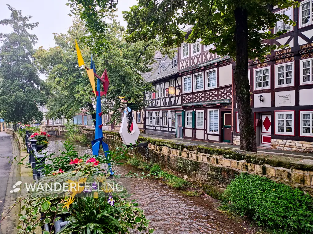 202308170-40 - Fachwerkhäuser an der Abzucht in Goslar, Harz, Niedersachsen, Deutschland
