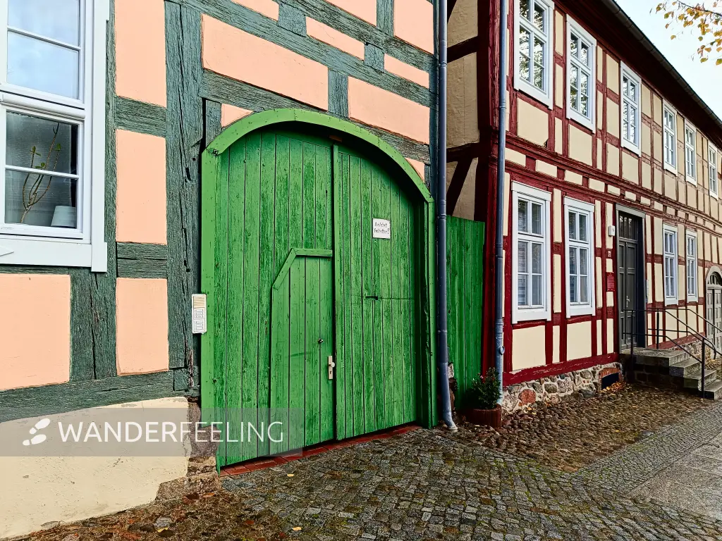 202411040-02 - Fachwerkhäuser in Angermünde, Uckermark, Brandenburg, Deutschland