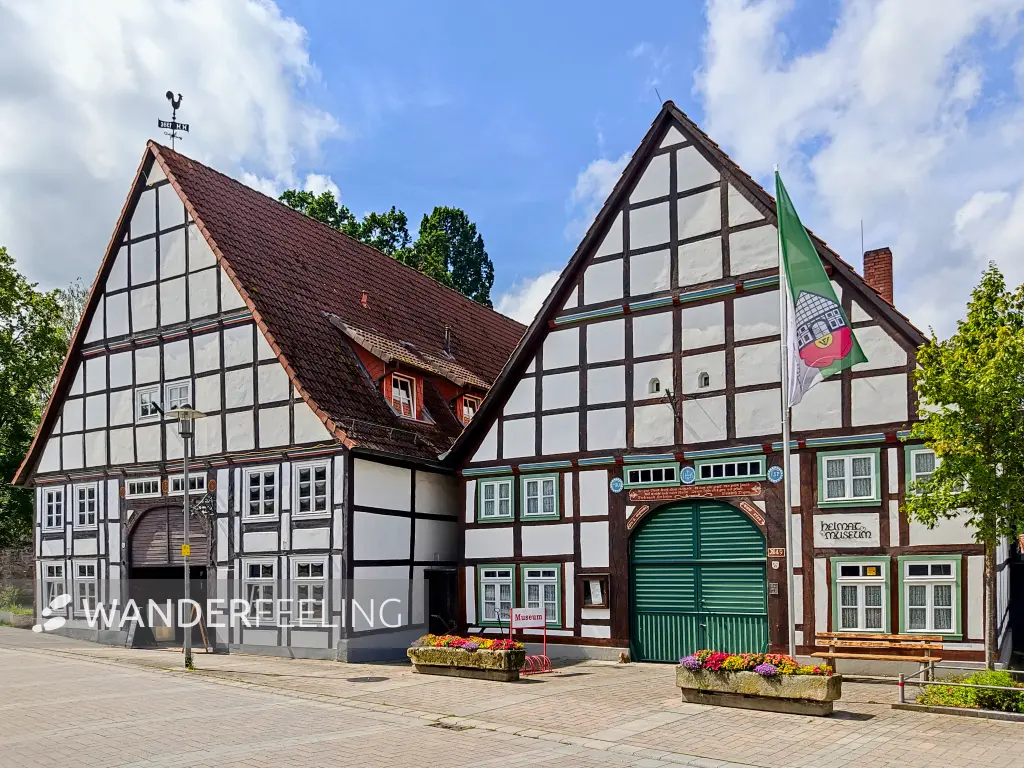 202308150-09 - Fachwerkhäuser in Lügde, Weserbergland, Nordrhein-Westfalen, Deutschland