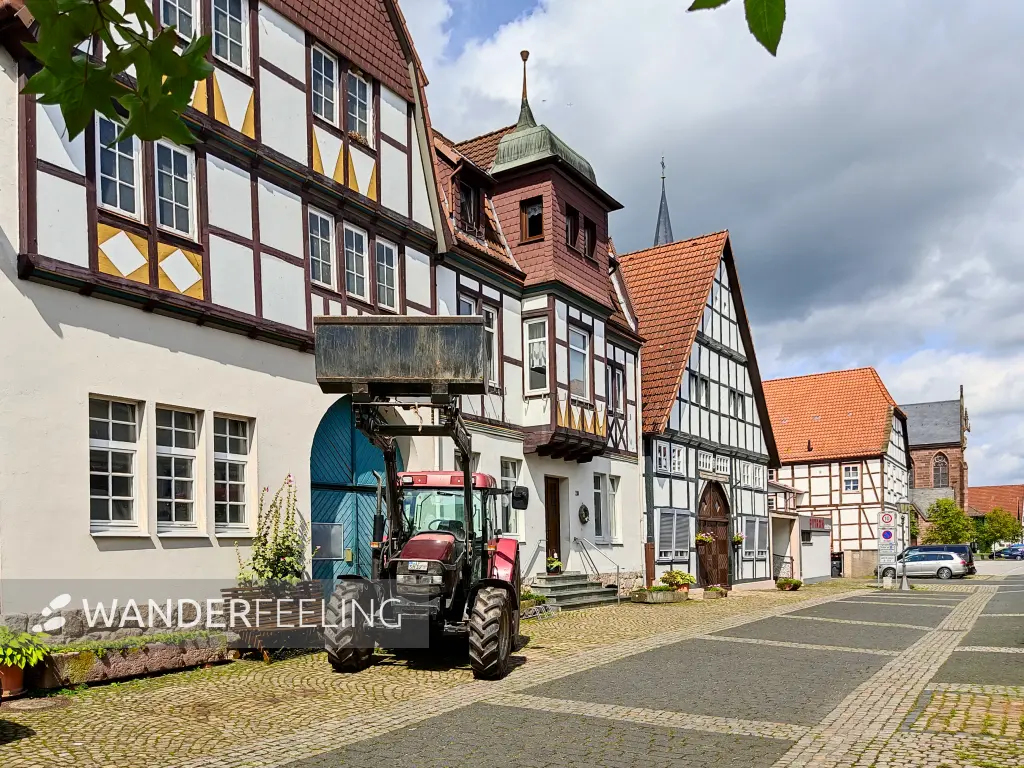 202308150-14 - Fachwerkhäuser in Lügde, Weserbergland, Nordrhein-Westfalen, Deutschland