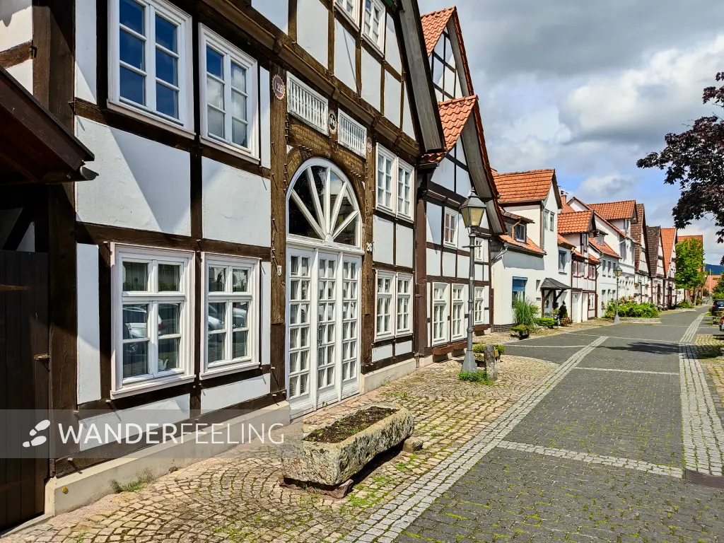 202308150-16 - Fachwerkhäuser in Lügde, Weserbergland, Nordrhein-Westfalen, Deutschland