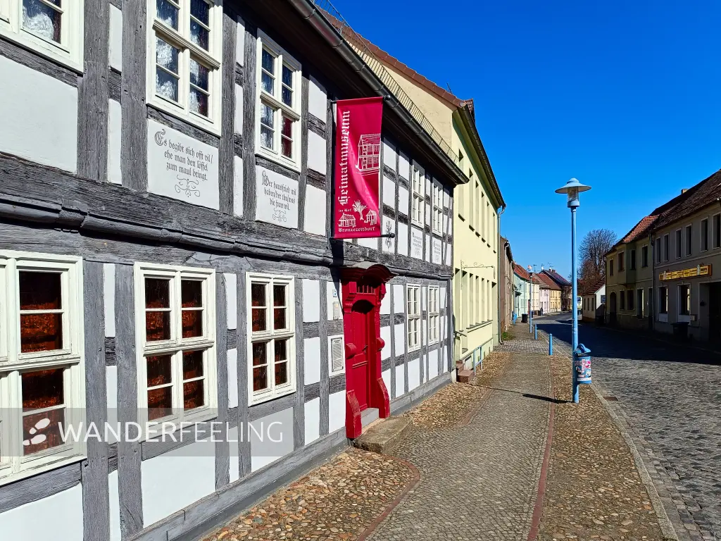 202503280-13 - Fachwerkhaus und Heimatmuseum in Uebigau, Elbe-Elster-Land, Brandenburg, Deutschland