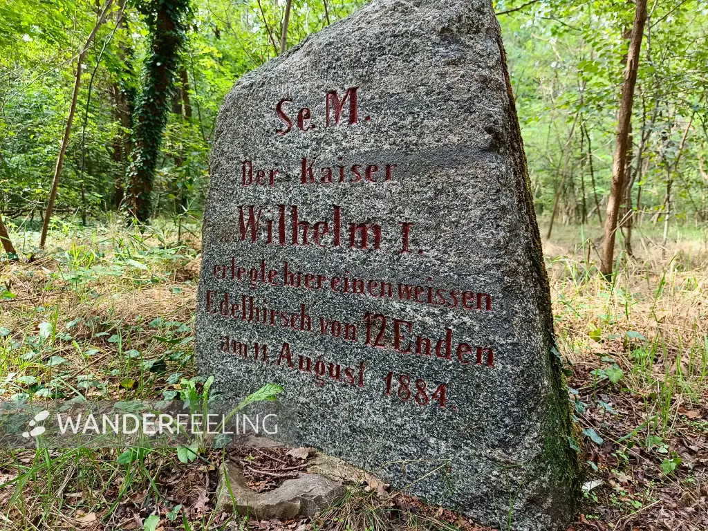 202507300-04 - Gedenkstein im Wildpark, Potsdam, Brandenburg, Deutschland