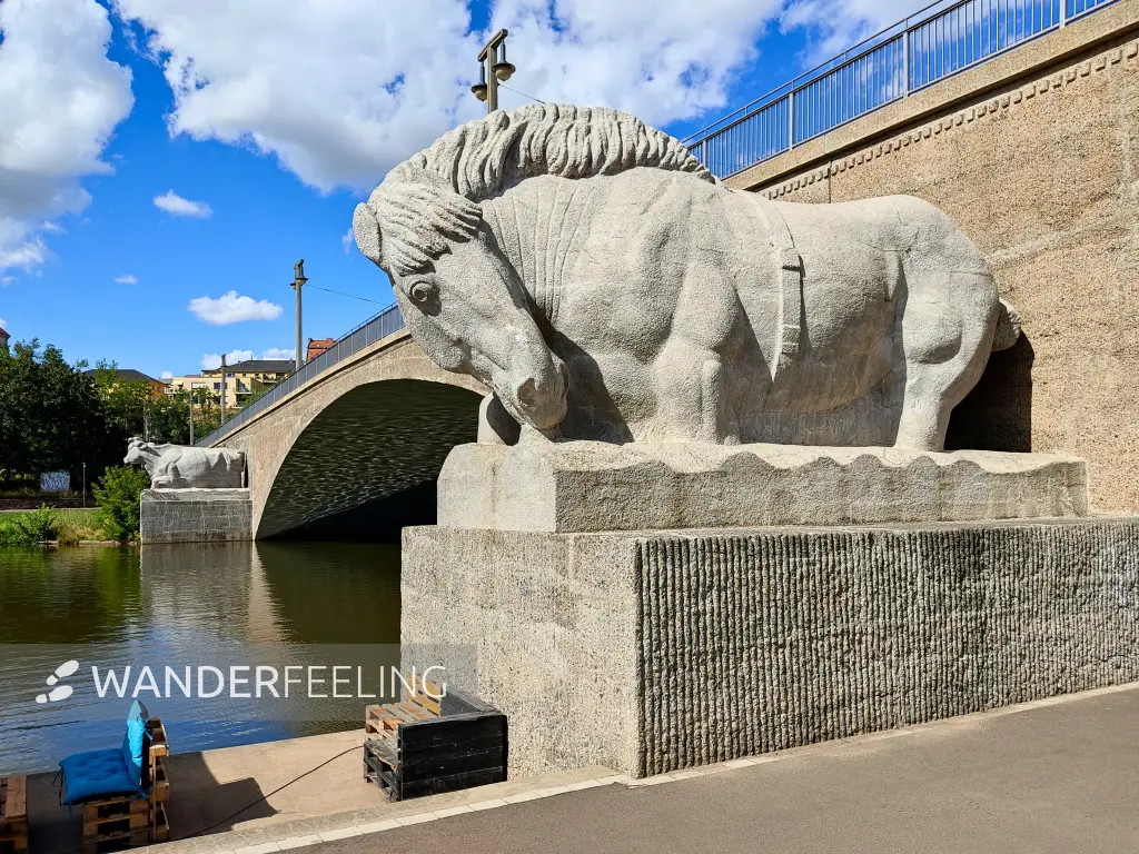 202308090-45 - Giebichensteinbrücke in Halle, Sachsen-Anhalt, Deutschland