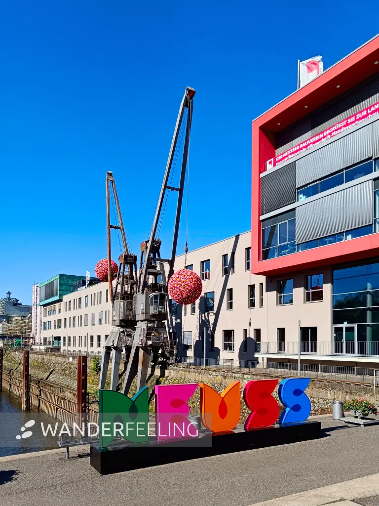 202604231-14 - Hafenkräne in Neuss, Niederrhein, Nordrhein-Westfalen, Deutschland