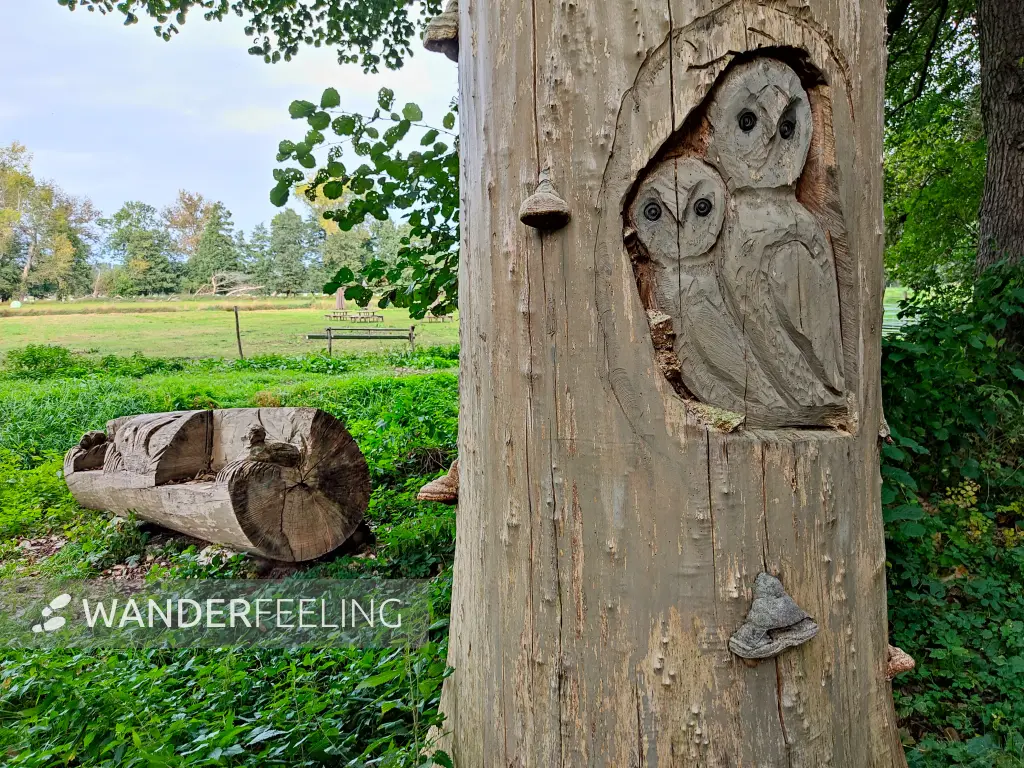 202310060-38 - Holzskulpturen in Raddusch, Spreewald, Brandenburg, DeutschandSpr