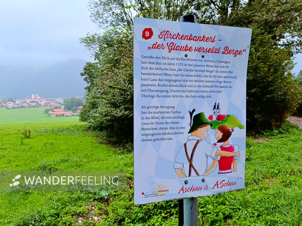202409130-24 - Informationstafel am Boarischen Entschleunigungswegs in Aschau, Chiemgau, Bayern, Deutschland