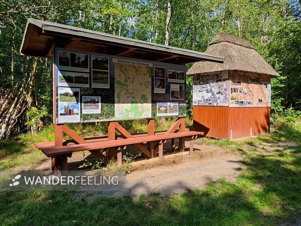 202307180-39 - Informationstafel an der innerdeutschen Grenze bei Abbenrode, Harz, Niedersachsen, Deutschland