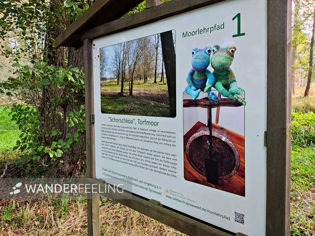 202310060-10 - Informationstafel an der Radduscher Kahnfahrt bei Kaupen, Spreewald, Brandenburg, Deutschand
