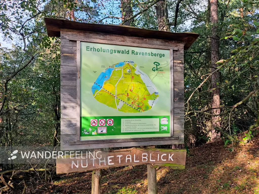 202310140-08 - Informationstafel im Erholungswald Ravensberge, Potsdam, Brandenburg, Deutschland