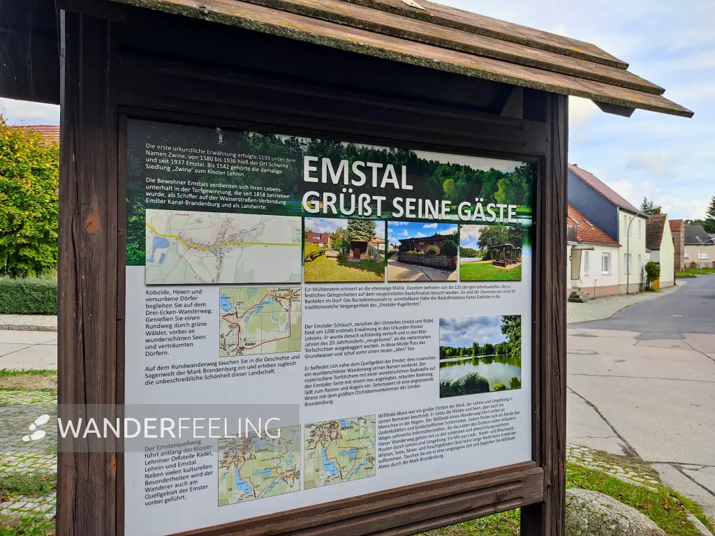 202310250-34 - Informationstafel in Emstal, Fläming, Brandenburg, Deutschland