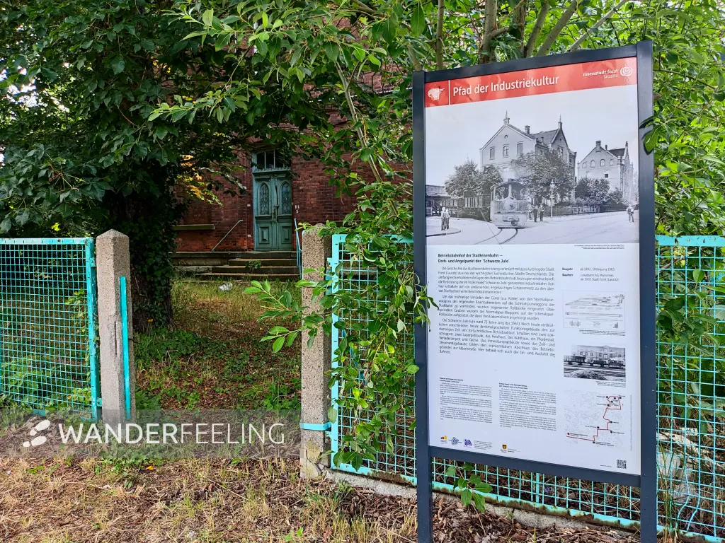 202306210-01 - Informationstafel in Forst, Lausitz, Brandenburg, Deutschland