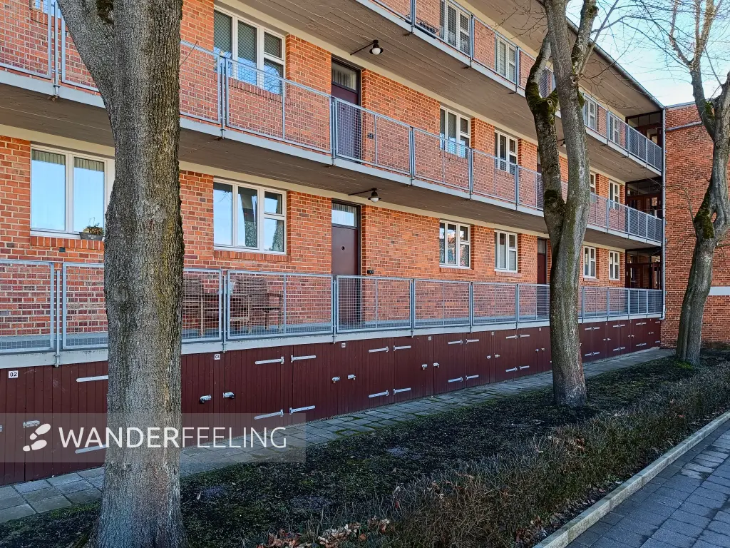 202603030-10 - Laubenganghaus in Dessau-Törten, Anhalt-Dessau-Wittenberg, Sachsen-Anhalt, Deutschland