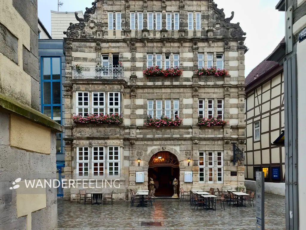 202308151-20 - Rattenfängerhaus in Hameln, Weserbergland, Niedersachsen, Deutschland