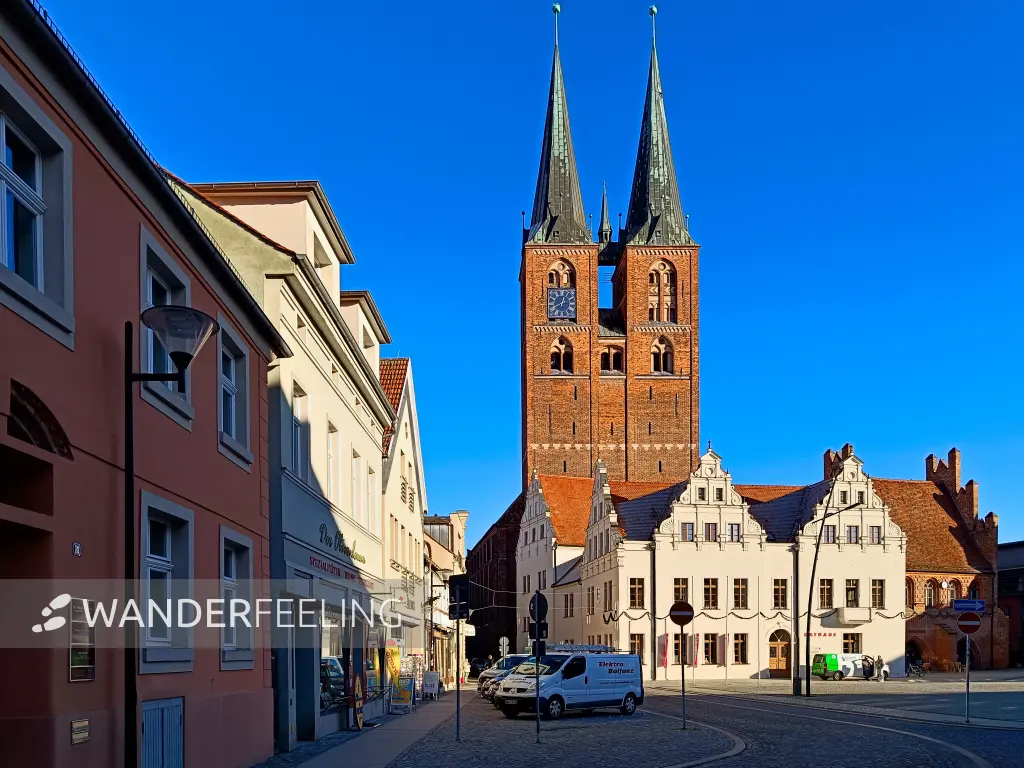 202511210-13 - Sankt Marien und Rathaus in Stendal, Altmark, Sachsen-Anhalt, Deutschland