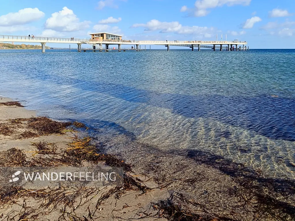 202410220-37 - Seebrücke und Ostseeküste in Haffkrug, Lübecker Bucht, Schleswig-Holstein, Deutschland