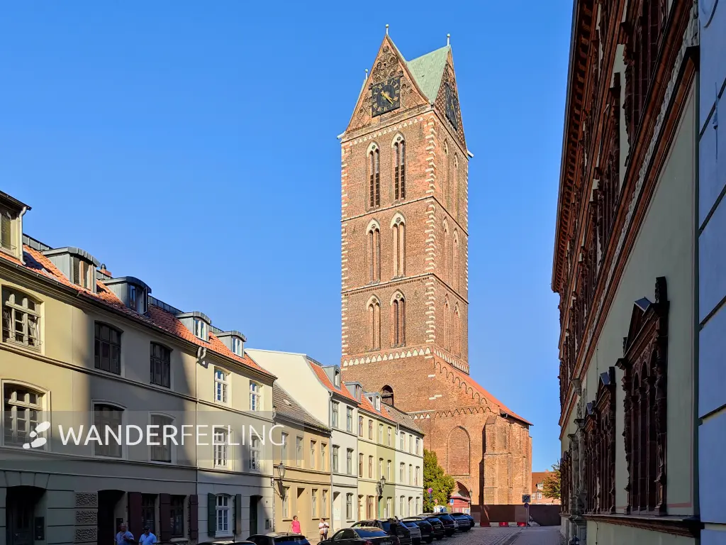 202309060-30 - St.-Marien-Kirchturm in Wismar, Mecklenburgische Ostseeküste, Mecklenburg-Vorpommern, Deutschland