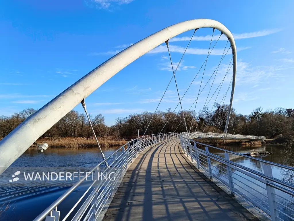 202603030-23 - Tiergartenbrücke in Dessau, Anhalt-Dessau-Wittenberg, Sachsen-Anhalt, Deutschland