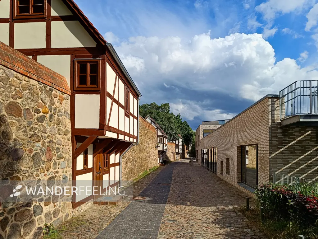 202606100-03 - Wiekhäuser und Stadtmauer in Neubrandenburg, Mecklenburgische Seenplatte, Mecklenburg-Vorpommern, Deutschland