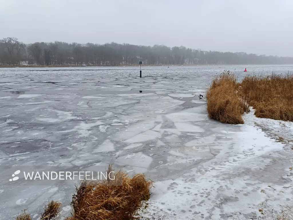 202602070-14 - Zugefrorene Havel am Schlosspark Sacrow, Potsdam, Brandenburg, Deutschland