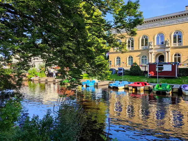 202308160-34 - Alte Hunte am Schlossgarten in Oldenburg, Oldenburger Land, Niedersachsen, Deutschland