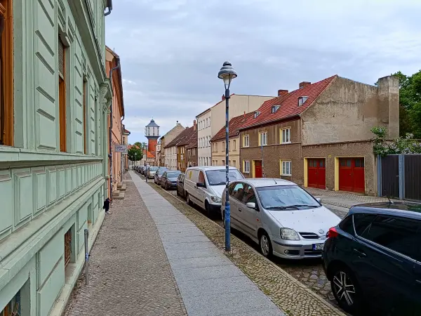 202505030-40 - Altstadthäuser in Nauen, Havelland, Brandenburg, Deutschland