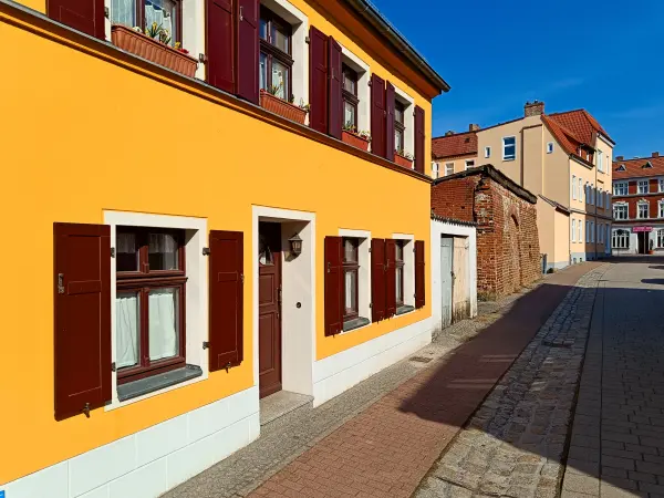 202603230-12 - Altstadthäuser in Rathenow, Havelland, Brandenburg, Deutschland