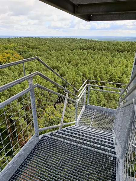 202508230-06 - Aussichtsturm in den Rauener Bergen, Seenland Oder-Spree, Brandenburg, Deutschland