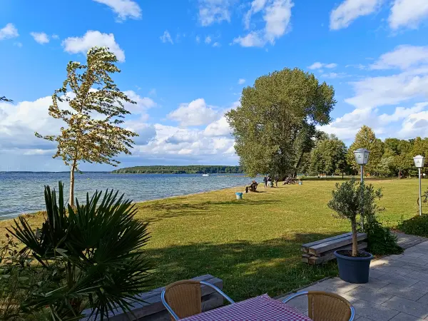 202509120-31 - Badewiese am Plauer See bei Lenz, Mecklenburgische Seenplatte, Mecklenburg-Vorpommern, Deutschland