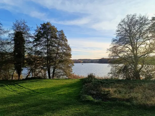 202511040-23 - Badewiese am Schlesersee bei Carpin, Mecklenburgische Seenplatte, Mecklenburg-Vorpommern, Deutschland