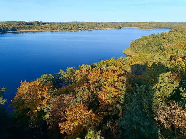 202510130-33 - Blick vom Jörnbergturm bei Krakow am See, Mecklenburgische Seenplatte, Mecklenburg-Vorpommern, Deutschland