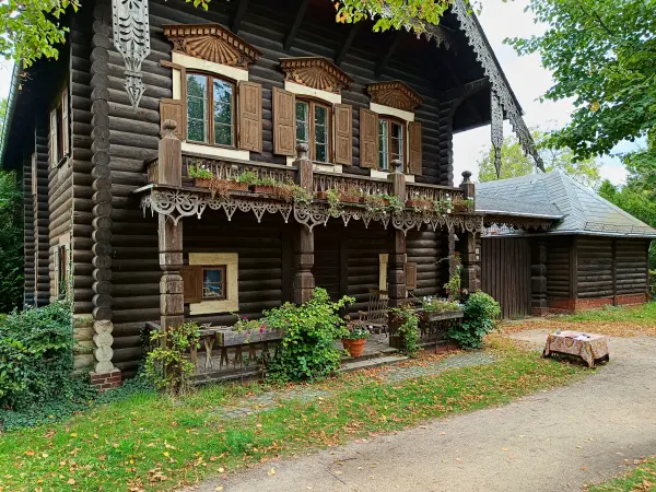 202509130-32 - Blockhaus in der Kolonie Alexandrowka, Potsdam, Brandenburg, Deutschland