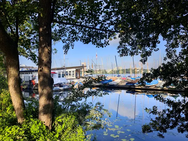 202308200-03 - Boote auf der Außenalster, Hamburg, Deutschland