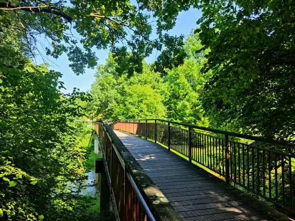 202308181-02 - Brücke über die Fuhse in Celle, Lüneburger Heide, Niedersachsen, Deutschland