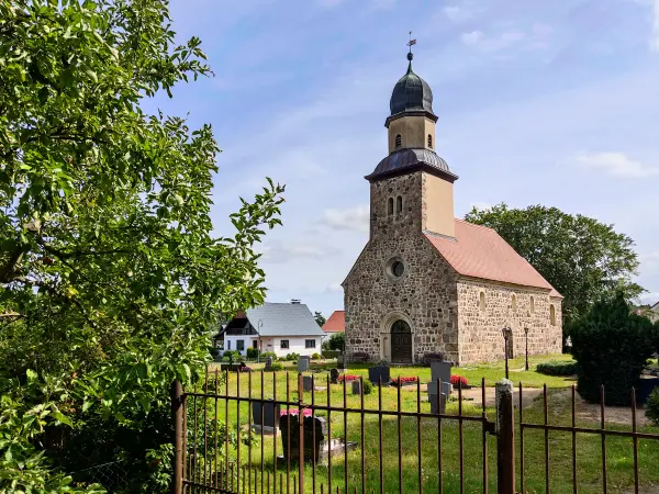 202308050-01 - Dorfkirche Grubo, Fläming, Brandenburg, Deutschland