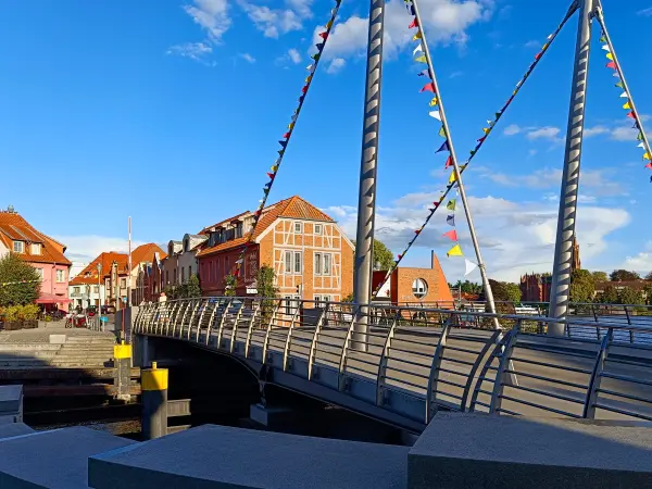 202509120-52 - Drehbrücke in der Inselstadt Malchow, Mecklenburgische Seenplatte, Mecklenburg-Vorpommern, Deutschland