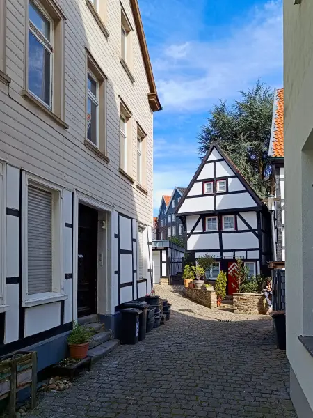 202604260-02 - Fachwerkhäuser in Hattingen, Ruhrgebiet, Nordrhein-Westfalen, Deutschland