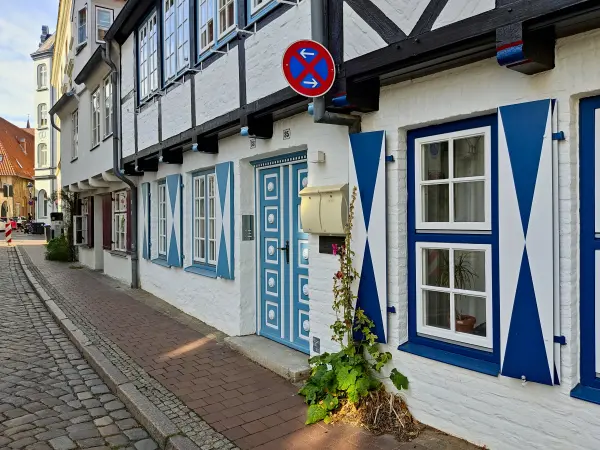 202309210-26 - Fachwerkhäuser in Lübeck, Lübecker Bucht, Schleswig-Holstein, Deutschland