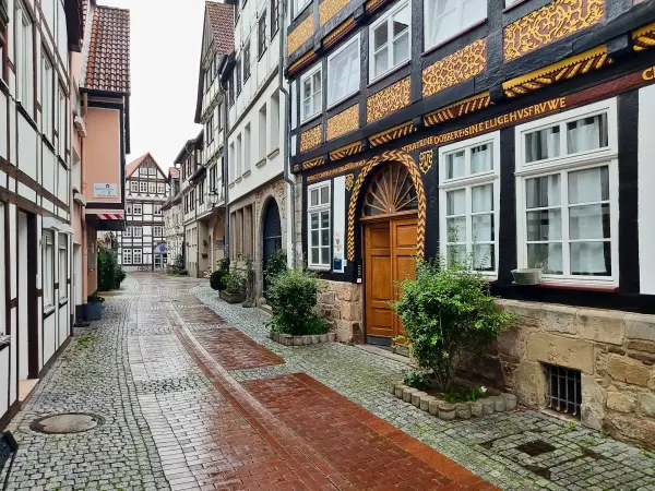 202308151-14 - Fachwerkhaus in Hameln, Weserbergland, Niedersachsen, Deutschland