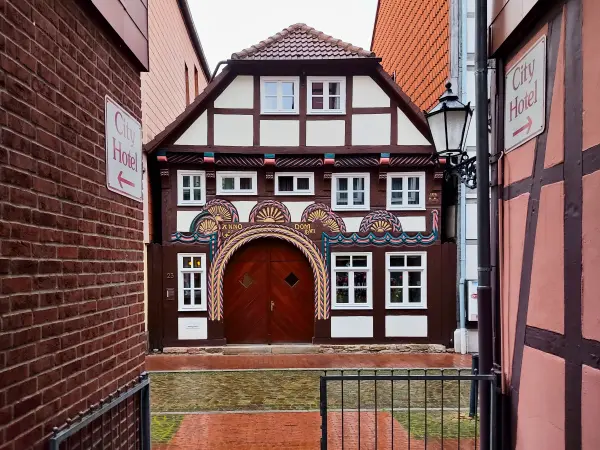 202308151-18 - Fachwerkhaus in Hameln, Weserbergland, Niedersachsen, Deutschland