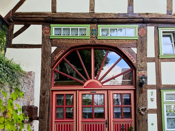 202308150-04 - Fachwerkhaus in Lügde, Weserbergland, Nordrhein-Westfalen, Deutschland