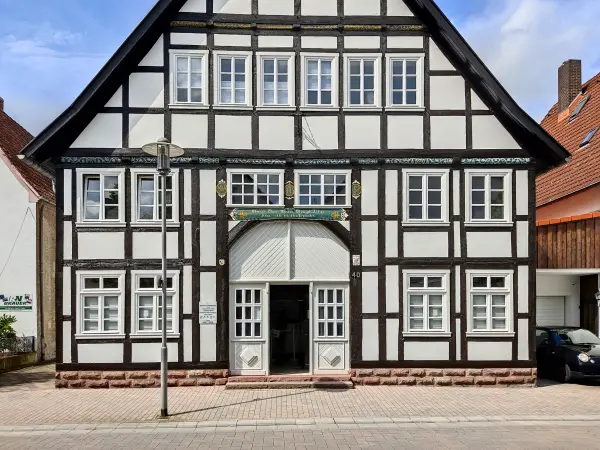 202308150-08 - Fachwerkhaus in Lügde, Weserbergland, Nordrhein-Westfalen, Deutschland