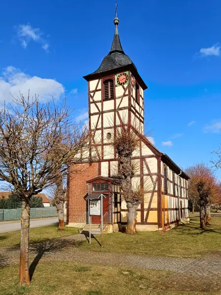 202603120-05 - Fachwerkkirche in Mützel, Elbe-Börde-Heide, Sachsen-Anhalt, Deutschland