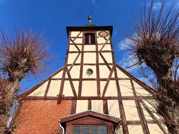 202603120-06 - Fachwerkkirche in Mützel, Elbe-Börde-Heide, Sachsen-Anhalt, Deutschland