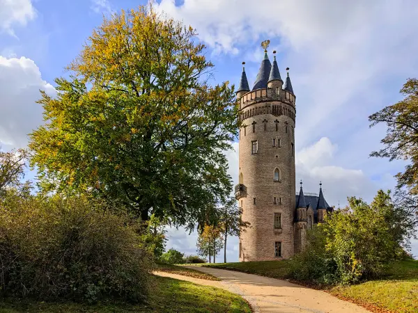 202310140-28 - Flatowturm im Park Babelsberg, Potsdam, Brandenburg, Deutschland
